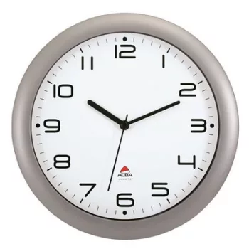 Falióra, 30 cm, ALBA "Hornew", ezüst 1 db