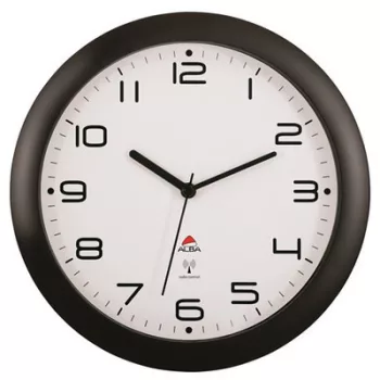   Falióra, rádióvezérlésű, 30 cm, ALBA "Hornewrc", fekete 1 db