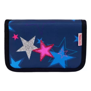  Tolltartó, klapnis, cipzáras, BELMIL "Sparkling Star", kék, csillagok 1 db