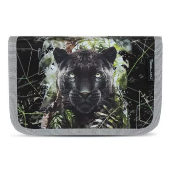   Tolltartó, klapnis, cipzáras, BELMIL "Black Panther", fekete párduc 1 db
