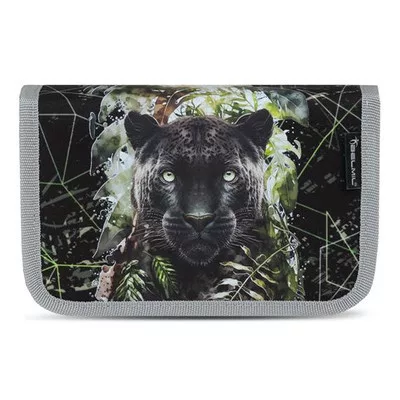 Tolltartó, klapnis, cipzáras, BELMIL "Black Panther", fekete párduc 1 db