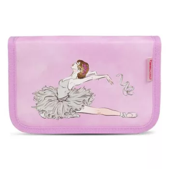   Tolltartó, klapnis, cipzáras, BELMIL "Ballerina", lila, balerina 1 db