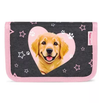   Tolltartó, klapnis, cipzáras, BELMIL "Starry Paws", kutya, golden retriever