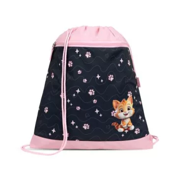   Tornazsák, BELMIL "Cute Kitten", fekete-rózsaszín, cica 1 db