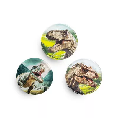 Matrica, tépőzáras, Classy Plus táskához, BELMIL "Lost World", dinoszaurusz 3 db