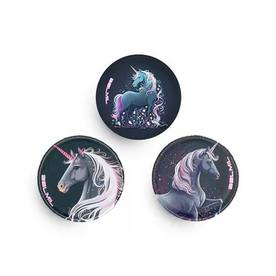 Matrica, tépőzáras, Classy Plus táskához, BELMIL "Unicorn Dream", unikornis 3 db
