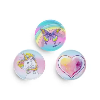   Matrica, tépőzáras, Classy Plus táskához, BELMIL "Rainbow Love", szivárvány 3 db