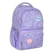 Iskolatáska, cipzáras, BELMIL "Maxi Pack Purple Dots", lila pöttyös