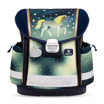   Iskolatáska, fémcsat, BELMIL "Classy Sparkling Unicorn", unikornis 1 db