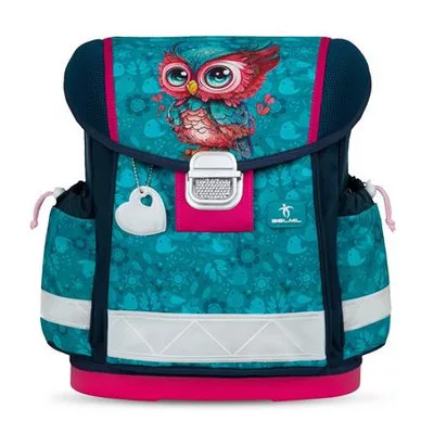 Iskolatáska, fémcsat, BELMIL "Classy Cute Owl", bagoly 1 db