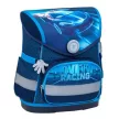 Iskolatáska, mágneszárral, BELMIL "Compact Racing Blue Neon", versenyautó