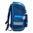 Iskolatáska, mágneszárral, BELMIL "Compact Racing Blue Neon", versenyautó