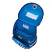 Iskolatáska, mágneszárral, BELMIL "Compact Racing Blue Neon", versenyautó