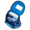 Iskolatáska, mágneszárral, BELMIL "Compact Racing Blue Neon", versenyautó