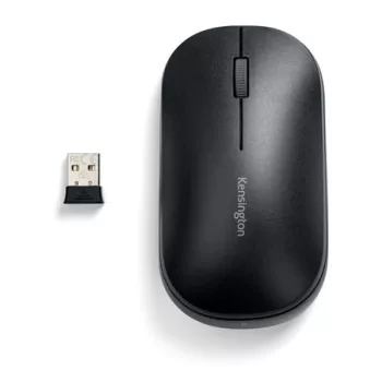   Egér, vezeték nélküli, optikai, KENSINGTON "SureTrack™ Dual", fekete