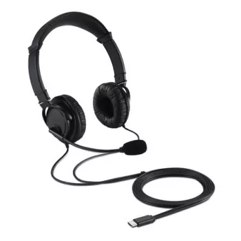 Fejhallgató, mikrofonnal, USB-C, KENSINGTON 1 db