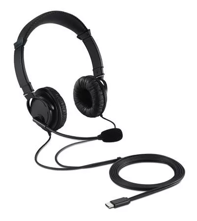 Fejhallgató, mikrofonnal, USB-C, KENSINGTON 1 db