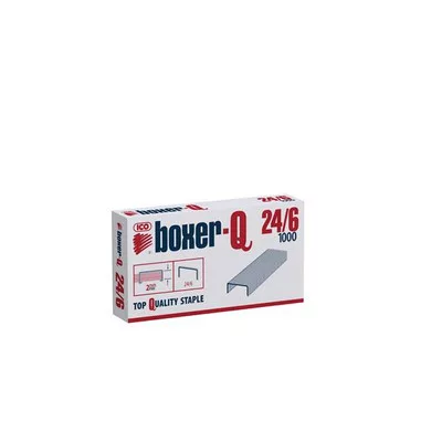 Tűzőkapocs, 24/6, BOXER 1000 db