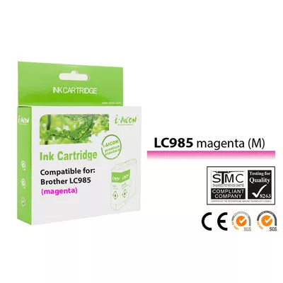 Brother -höz, LC985 M (magenta) utángyártott TINTAPATRON / INK CARTRIDGE (~260 oldalas)