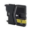 Brother -höz, LC985 Y (sárga) utángyártott TINTAPATRON / INK CARTRIDGE (~260 oldalas)