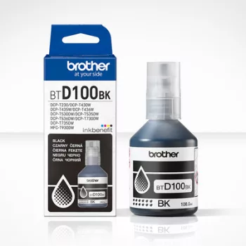   Brother BTD100BK Eredeti FEKETE / BLACK / Black  Tintatartály (108 ml 7.500 oldal kapacitás)