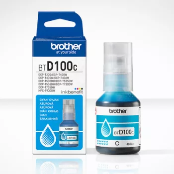   Brother BTD100C Eredeti  CIÁN / CYAN Tintatartály - (48,8 ml 5.000 oldal kapacitás)