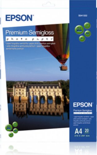 Epson prémium félfényes fotópapír (A4, 20 lap, 251g)