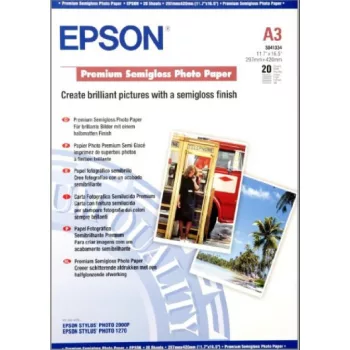   Epson A3 Prémium Félfényes Fotópapír 20Lap 251g (Eredeti)