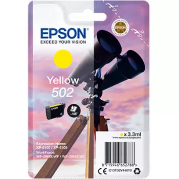   EPSON Nr.502  sárga EREDETI TINTAPATRON / INK CARTRIDGE (C13T02V44010) 3,3ml (≈165 oldal)