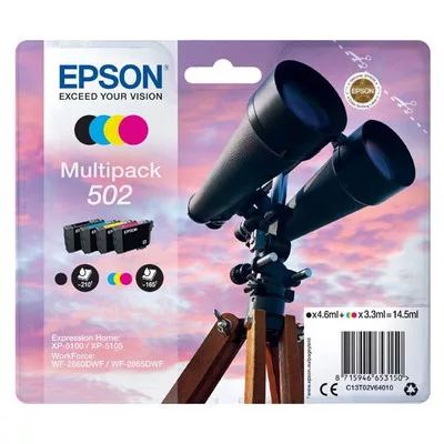 EPSON Nr.502  EREDETI TINTAPATRON / INK CARTRIDGE multipakk (C13T02V64010) 14,5ml (≈ 705 oldal)