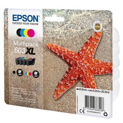 EPSON T03A6 EREDETI TINTAPATRON / INK CARTRIDGE fekete/cián/magenta/sárga Multipakk 20,9ml No.603XL