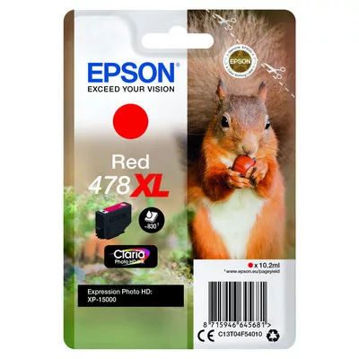 Epson T04F5 Tintapatron Red 10,2ml No.478XL (≈830oldal) ► Legális! ◄