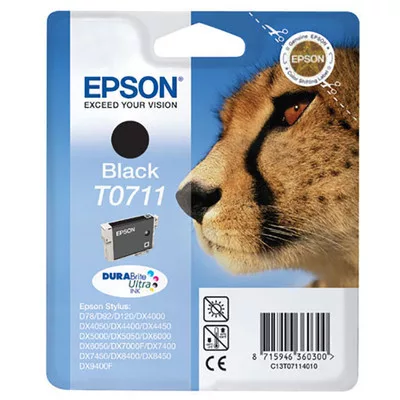EPSON T0711 EREDETI TINTAPATRON / INK CARTRIDGE FEKETE / BLACK 7,4ml