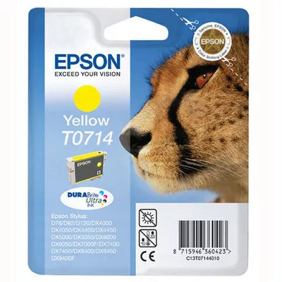 EPSON T0714 EREDETI TINTAPATRON / INK CARTRIDGE SÁRGA / YELLOW 5,5ml