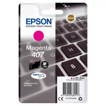   EPSON Nr.407  magenta EREDETI TINTAPATRON / INK CARTRIDGE (C13T07U340) 20,3ml (≈1900 oldal)