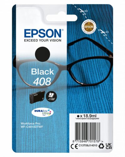 EPSON T09J1  EREDETI TINTAPATRON FEKETE 1,1K 18,9ML, Epson 408 C13T09J14010