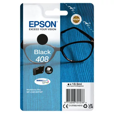 EPSON T09J1  EREDETI TINTAPATRON / INK CARTRIDGE FEKETE / BLACK 1,1K 18,9ML, EPSON NO.408
