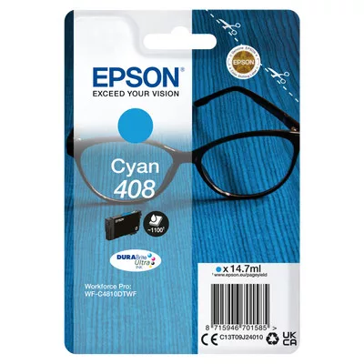 EPSON T09J2  EREDETI TINTAPATRON / INK CARTRIDGE CIÁN / CYAN 1,1K EPSON NO.408