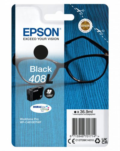 EPSON T09K1  EREDETI TINTAPATRON FEKETE 2,2K  Epson 408 C13T09K14010
