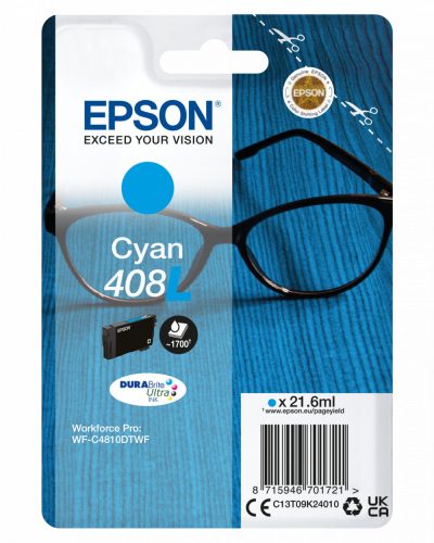 EPSON T09K2  EREDETI TINTAPATRON CIÁN 1,7K Epson 408 C13T09K24010