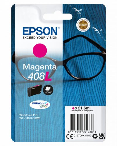 EPSON T09K3  EREDETI TINTAPATRON Magenta 1,7K Epson 408 C13T09K34010