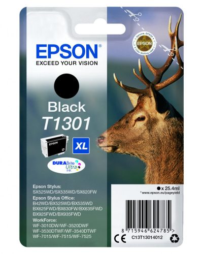 Epson T1301 EREDETI TINTAPATRON FEKETE 25,4ml
