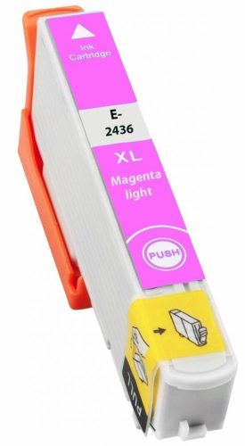 Epson -hoz T2436 világos magenta (LM)  utángyártott tintapatron (24XL) (≈ 740oldal)