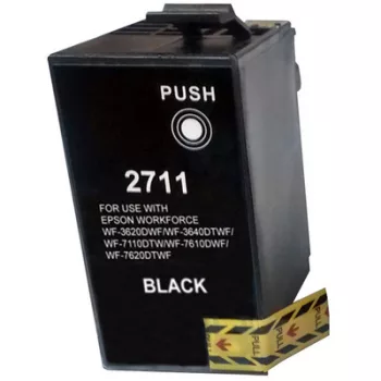  Epson -hoz T2711 (Nr.27XL) fekete utángyártott TINTAPATRON / INK CARTRIDGE, ~1100 oldal