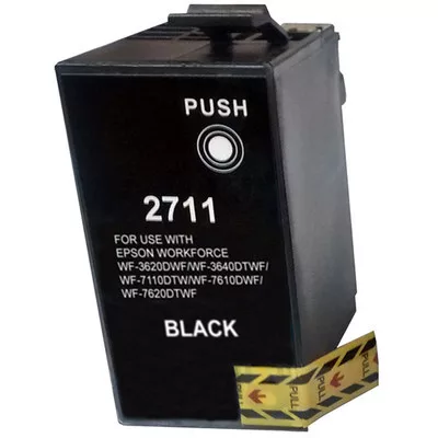 Epson -hoz T2711 (Nr.27XL) fekete utángyártott TINTAPATRON / INK CARTRIDGE, ~1100 oldal