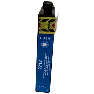 Epson -hoz T2712 (Nr.27XL) cián utángyártott TINTAPATRON / INK CARTRIDGE, ~1100 oldal