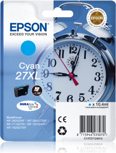 Epson T2712 (Nr. 27XL) cián eredeti tintapatron (≈1100oldal)