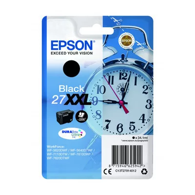 EPSON T2791 EREDETI TINTAPATRON / INK CARTRIDGE FEKETE / BLACK 34,1ml No.27XXL