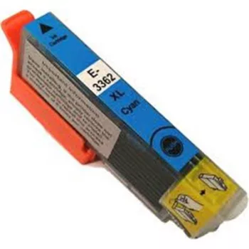   Epson-hoz Nr.33XL (T3362) utángyárott cián TINTAPATRON / INK CARTRIDGE, ~650 oldal