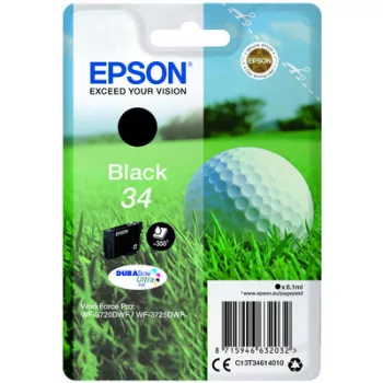   EPSON T3461 EREDETI TINTAPATRON / INK CARTRIDGE FEKETE / BLACK 6,1ml No.34